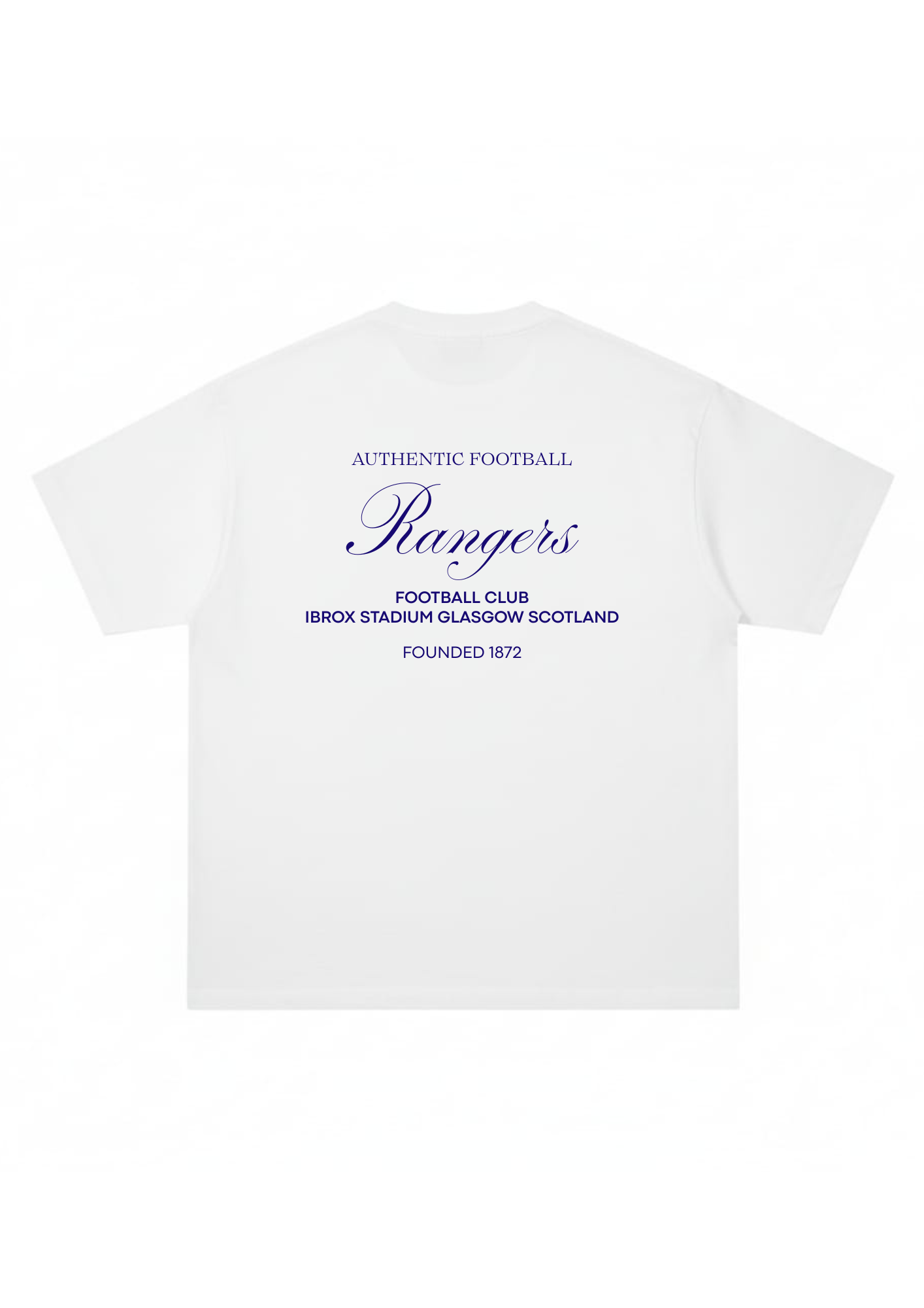 The Rangers FC "Authentic Football" White (Oversized)