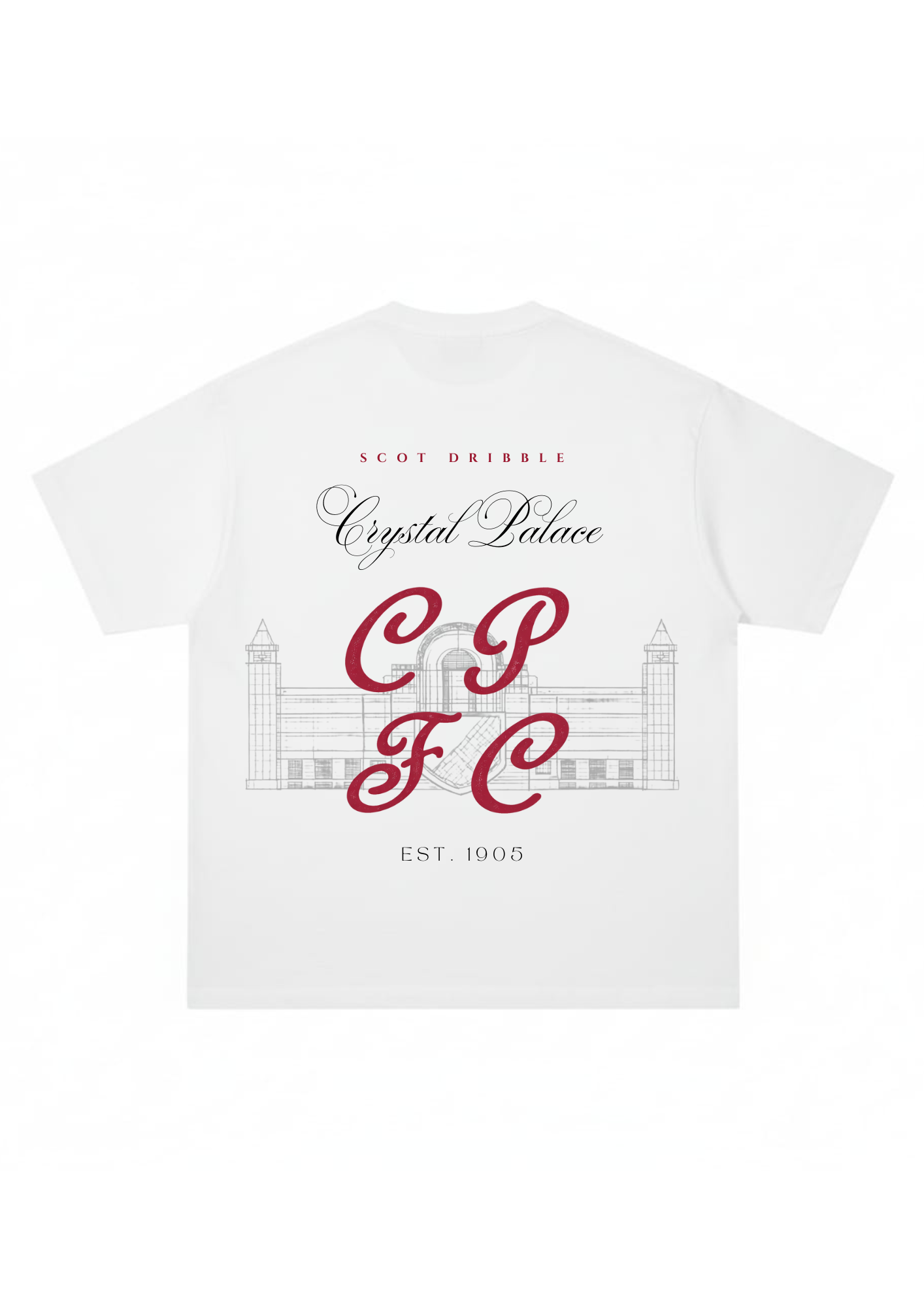 Crystal Palace FC: 'CPFC 1905' White (Oversized)