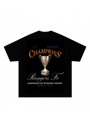 The Rangers FC "Champions: April 19th" Black (Oversized)