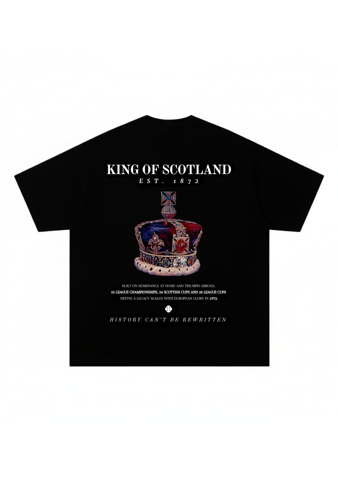 The Rangers FC "King of Scotland" Black (Oversized)
