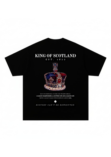 The Rangers FC "King of Scotland" Black (Oversized)