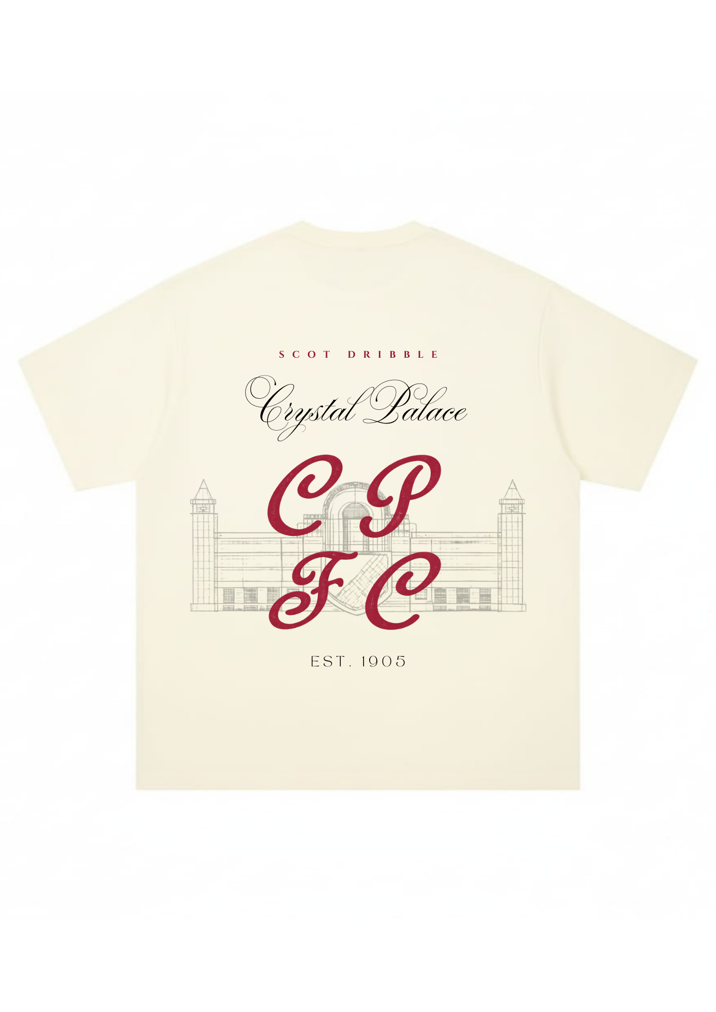 Crystal Palace FC: 'CPFC 1905' Off-White (Oversized)