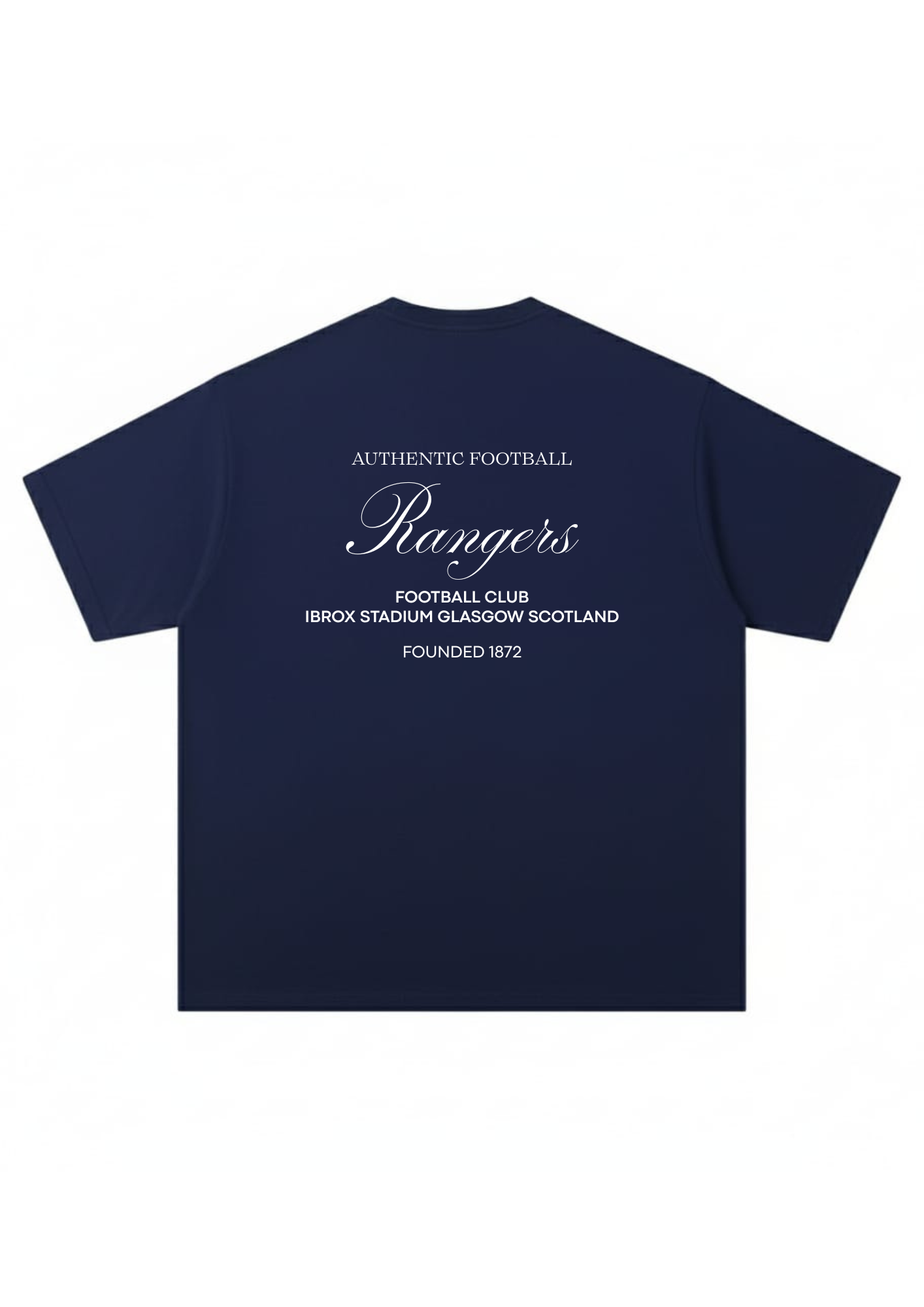 The Rangers FC "Authentic Football" Navy Blue (Oversized)